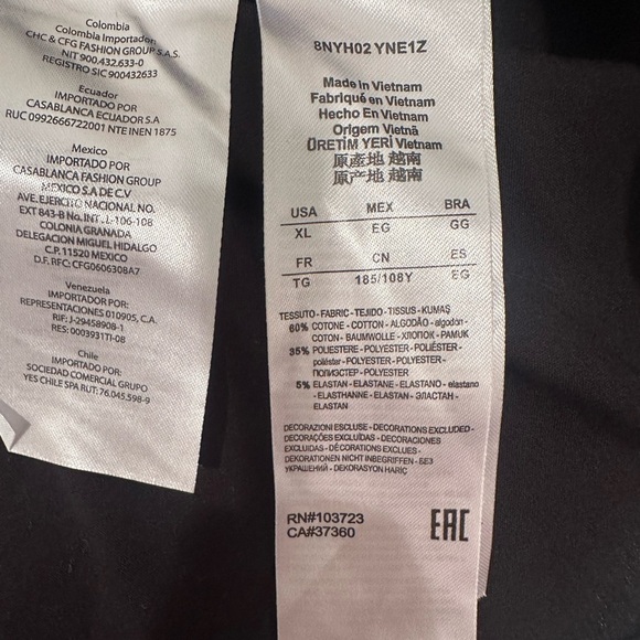 A/X Armani Exchange Timeless Sleeveless Button Down Capsule Neutral Sz M - Picture 7 of 7